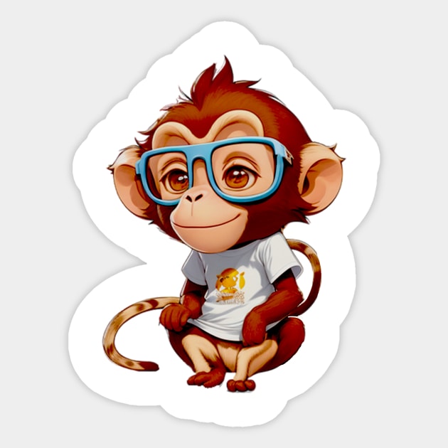 funny monkey Sticker by Ardins